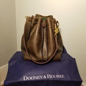 Dooney & Bourke Florentine "Hattie" Drawstring Bag in Fern